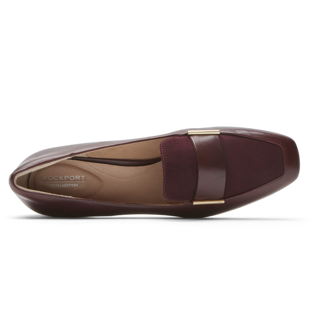 Rockport Singapore Womens Loafers - Total Motion Esma Burgundy - TB7836924